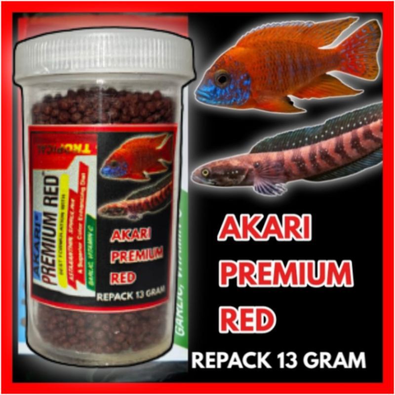 Pelet Akari Premium Red - 20 Gram