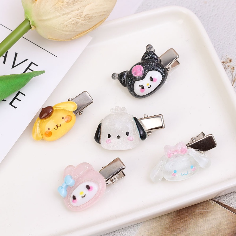 [Harga Grosir] Wanita Kartun Sanrio Melody Kuromi Cinnamoroll Jepit Rambut Kecil Gadis Manis Lucu Duckbill Jepit Rambut Kawaii Aksesoris Rambut Populer Hair Claw Headwear