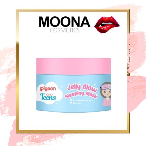 PIGEON TEENS JELLY GLOW SLEEPING MASK Tingkatkan Kolagen Pada Kulit Wajah Lindungi Dari Radikal Bebas