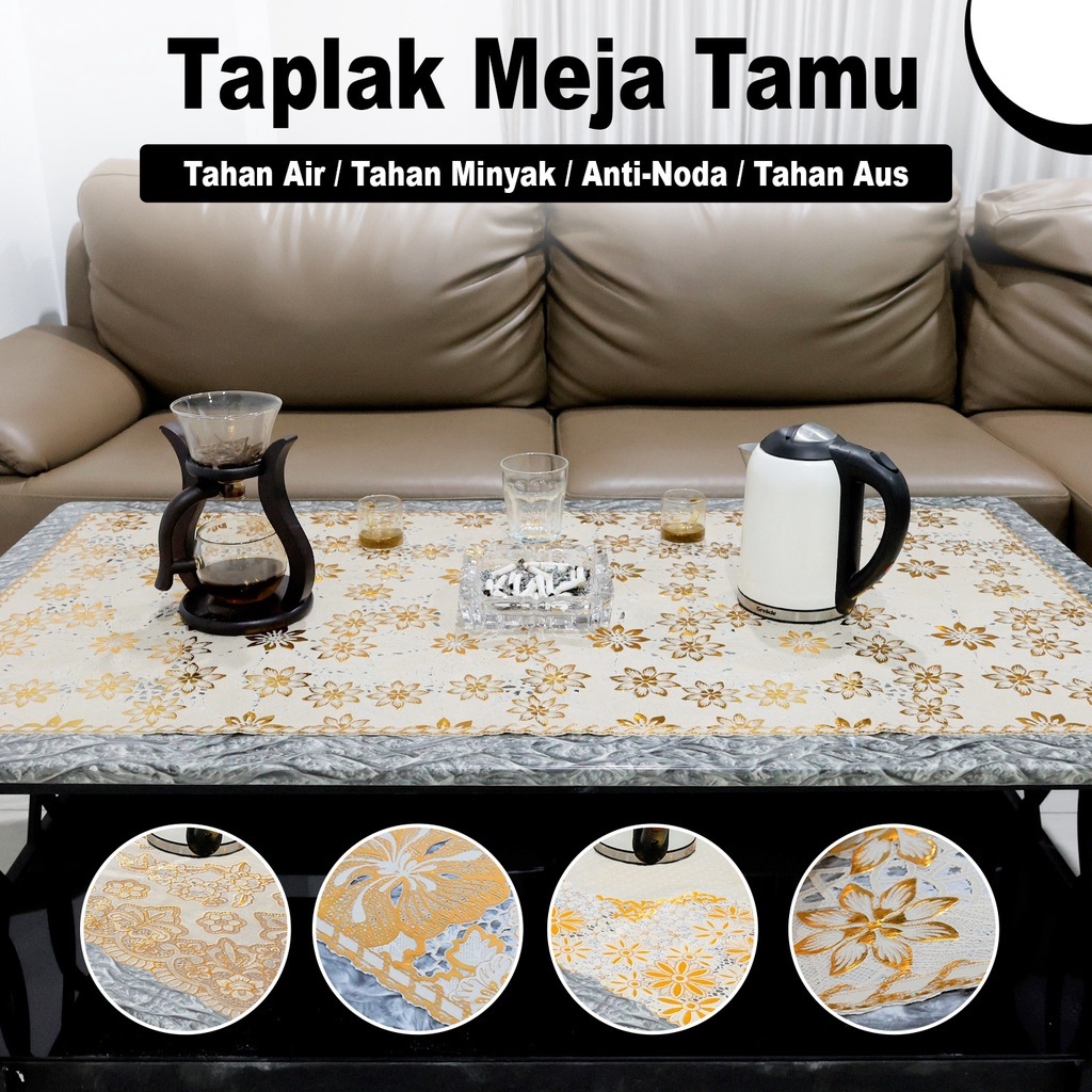 [DEASTORE] TAPLAK MEJA PERSEGI - TAPLAK MEJA PLASTIK PVC - COVER MEJA ANTI AIR &amp; OILPROOF