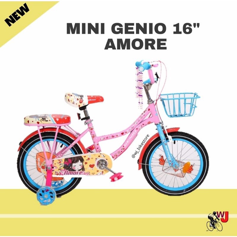 SEPEDA ANAK PEREMPUAN 16 INCH GENIO AMORE