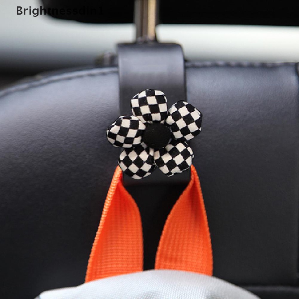 [Brightnessdin1] Car Seat Cute Hook Universal Sunflower Bentuk Busur Interior Car-styling Storage Vehicle Back Seat Organizer Holder Aksesoris Interior Mobil Butik