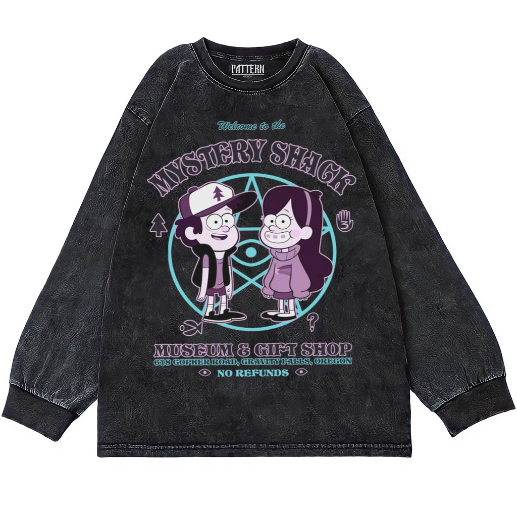 Patternmerch "Disney gravity falls mystery shack" Oversize T-Shirt | Longsleeve Oversized | washing 