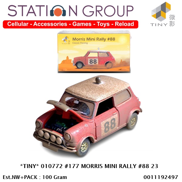 TINY 010772 #177 MORRIS MINI RALLY #88 23 - DIECAST