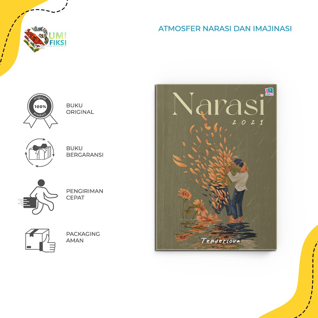 Buku Novel - Narasi 2021 - Tenderlova ,Wani & Binar - Lovrinz  - Bumifiksi