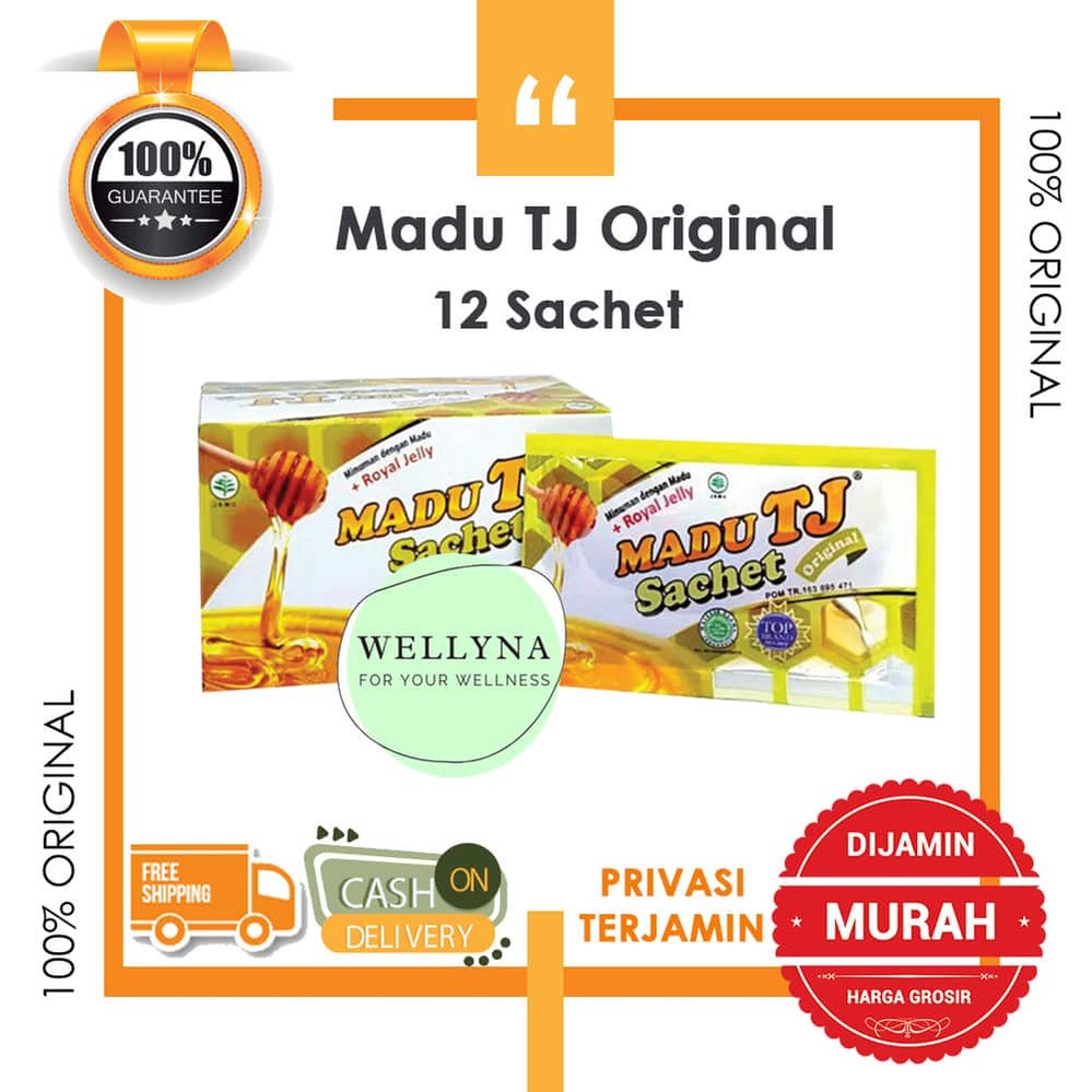 

Tresno Joyo Madu TJ Sachet strawberry, Jeruk Original