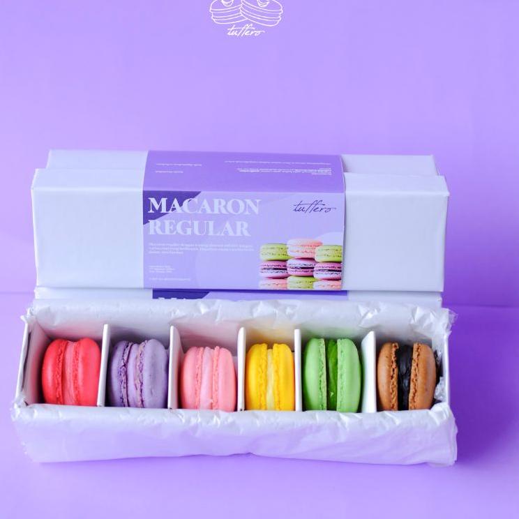 

E26 MACARON BESAR REGULER SPECIAL 1 BOX ISI 6 TEPUNG ALMOND ASLI PALING BAGUS ア