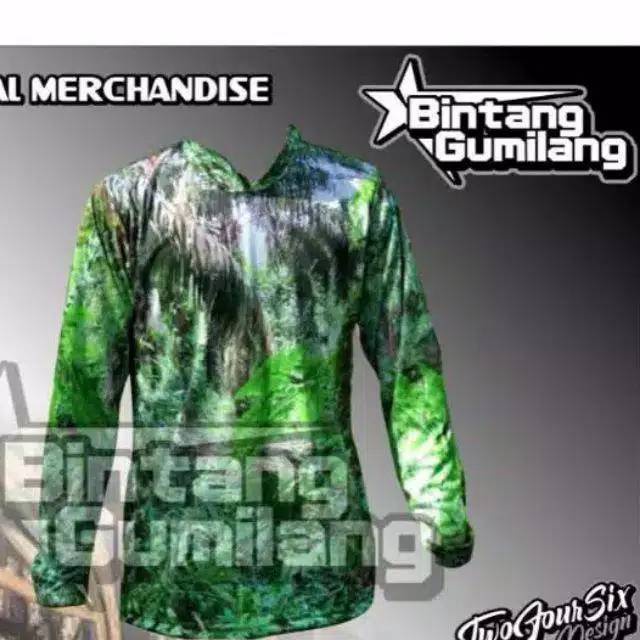 Kaos camo baju camo motif pohon sawit