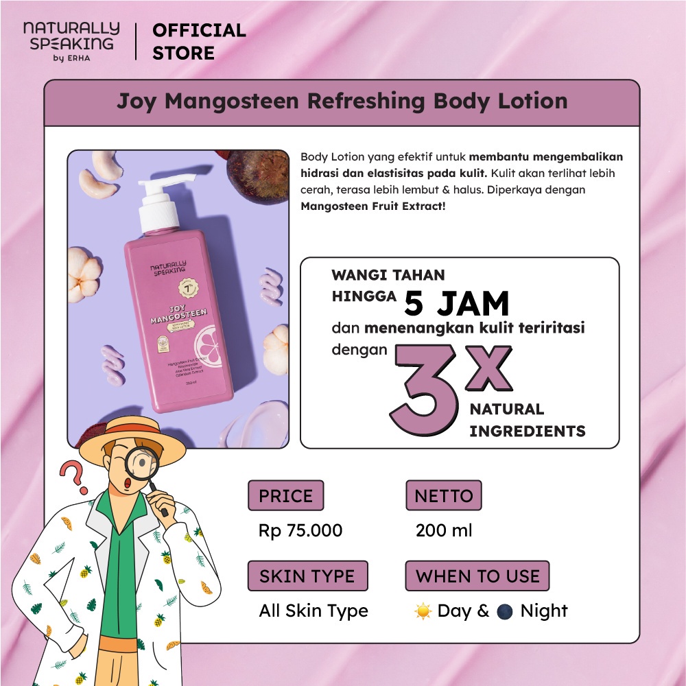 Naturally Speaking Joy Mangosteen Refreshing Body Lotion