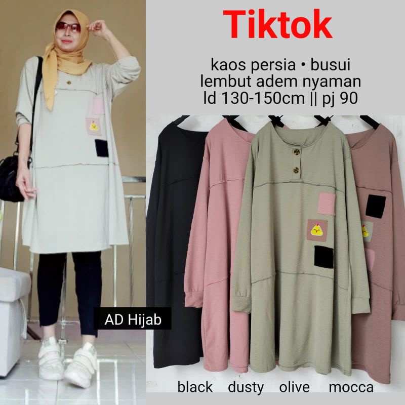 TOKTAK SUPER JUMBO TUNIK BY ADHIJAB (LD150)