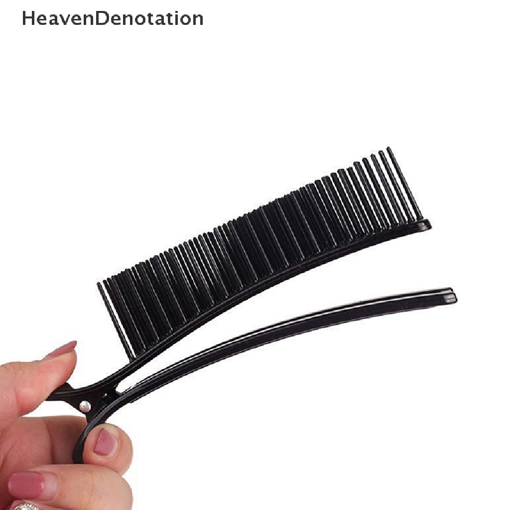 [HeavenDenotation] 2pcs Grip Rambut Profesional Hairdressing Sectioning Cutg Klem Klip Sisir HDV