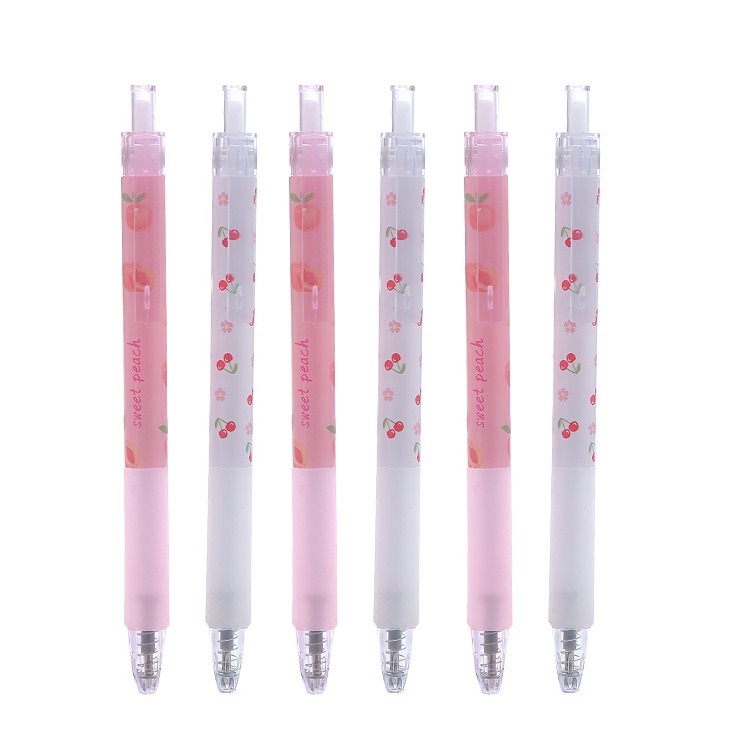 6pcs Pena Pulpen Pen Set Cetek Cetekan Chery Persik OSM-ST0338