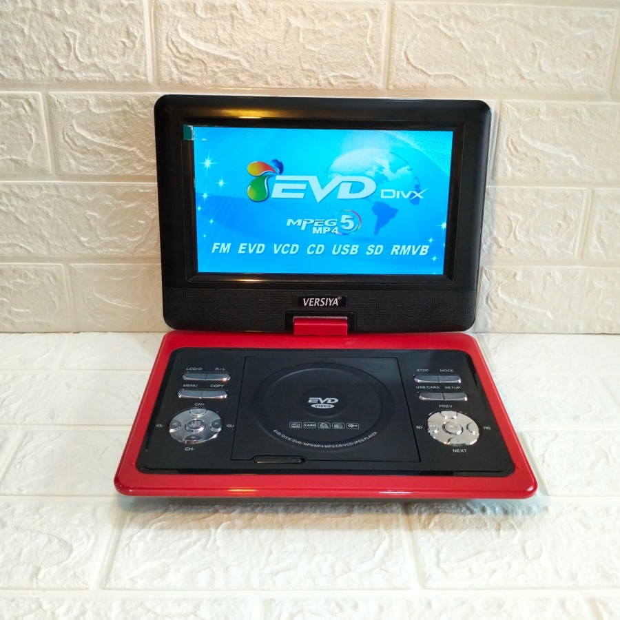 VERSIYA DVD Portable Layar 10inc Color TFT LED TV