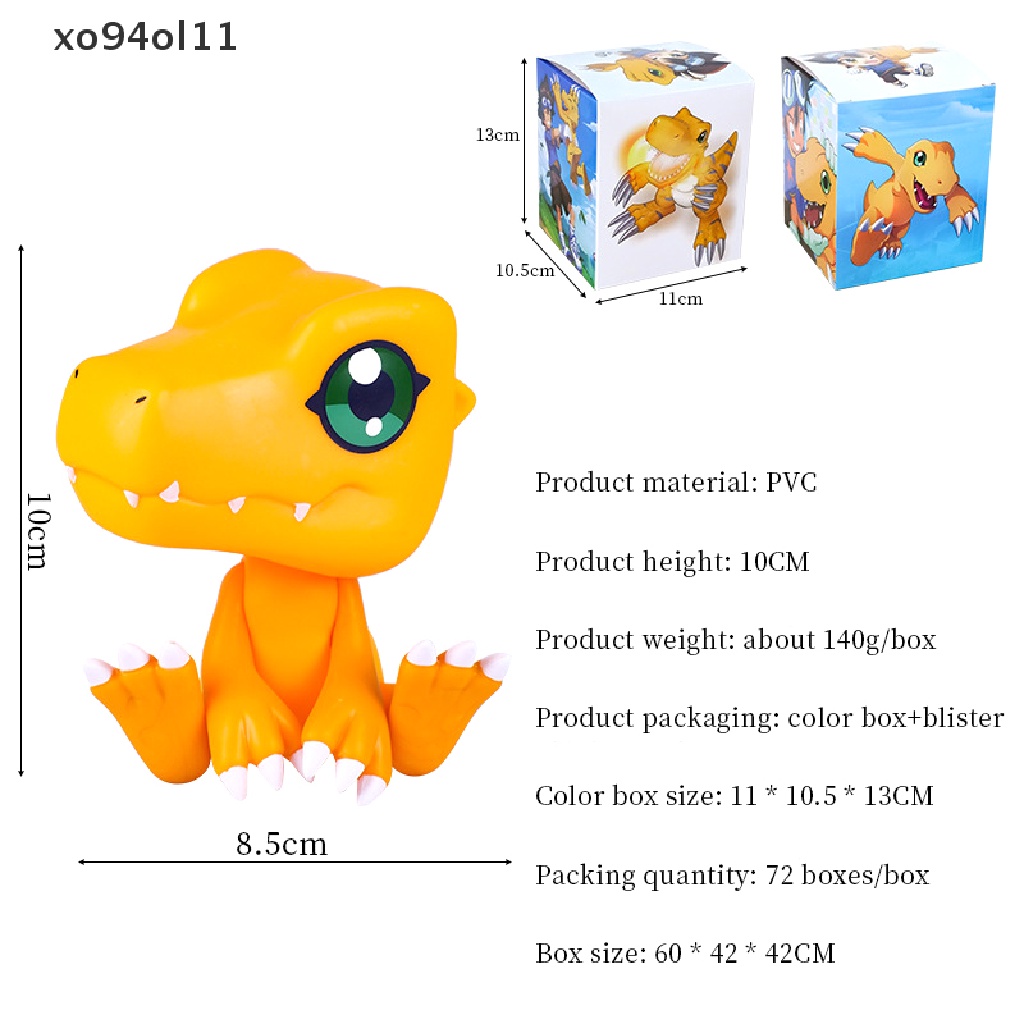 Xo Digimon Adventure Mainan Angka Model Agumon Tailmon Anime Figure Artikel Kid Toy OL