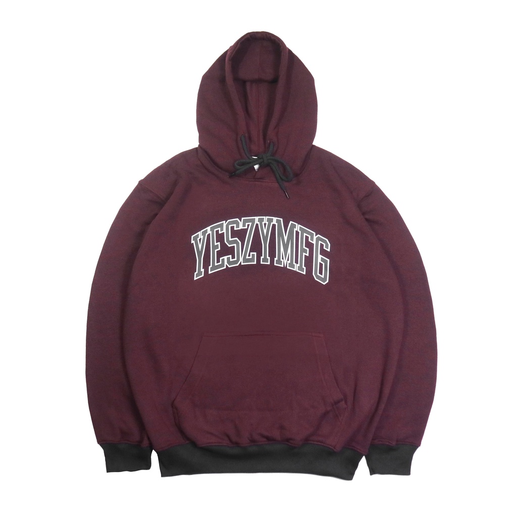 YESZY.MFG Hoodie Maroon Ancient F. BW