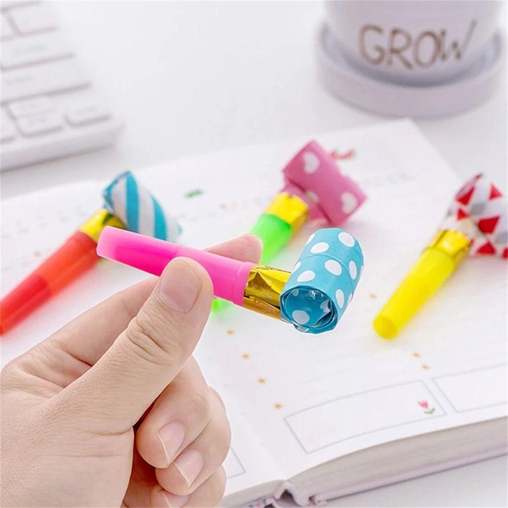 Mxbeauty Whistle Lucu Prop Pinata Hadiah Mainan Anak Colorful Dragon Whistle Birthday Noise Maker Toys