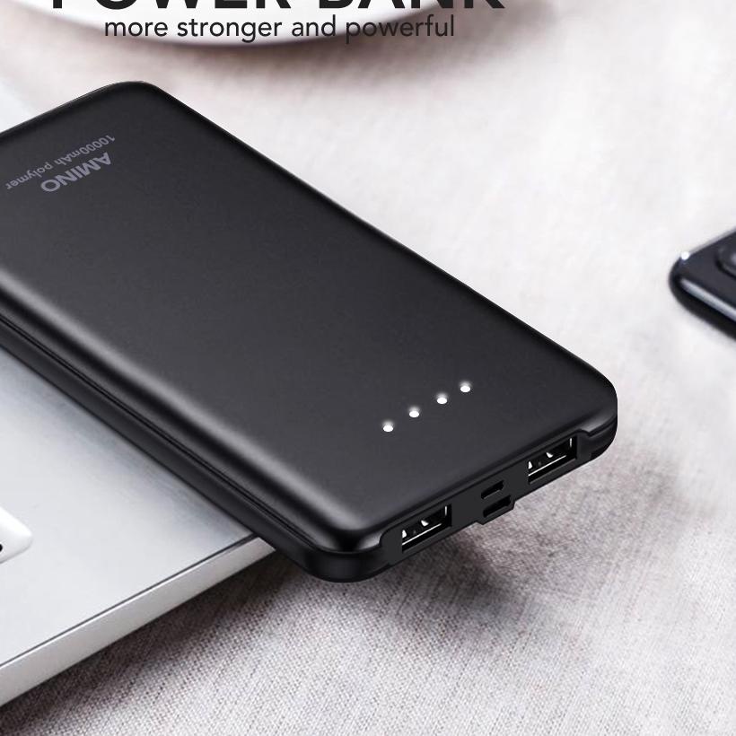 ☛ AMINO K888 PowerBank  mAh Dual USB Portable Power Bank  Quick Charge 2A ☃