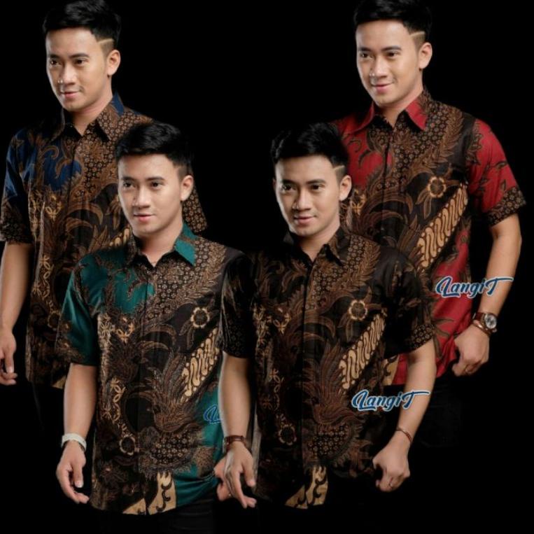 ✨Mall✨ Kemeja Batik Pria Lengan Pendek Batik Mahesa Modern Exlusive 