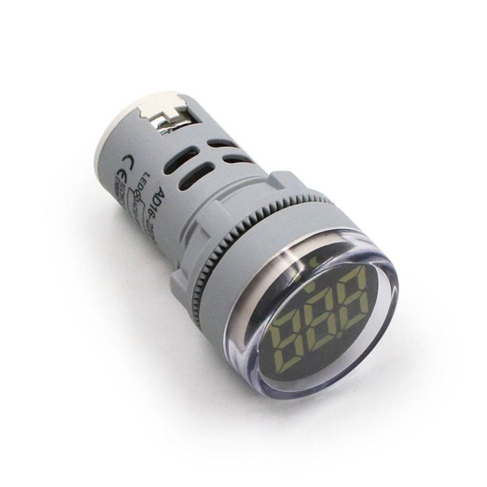 [Elegan] Voltmeter AC 12-500V Digital Pilot Lamp Panel Bulat Indikator Display Monitor Power