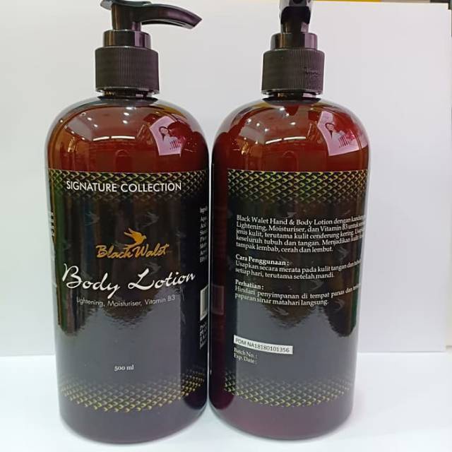 BLACK WALET Body Lotion 500ml /Body Cream