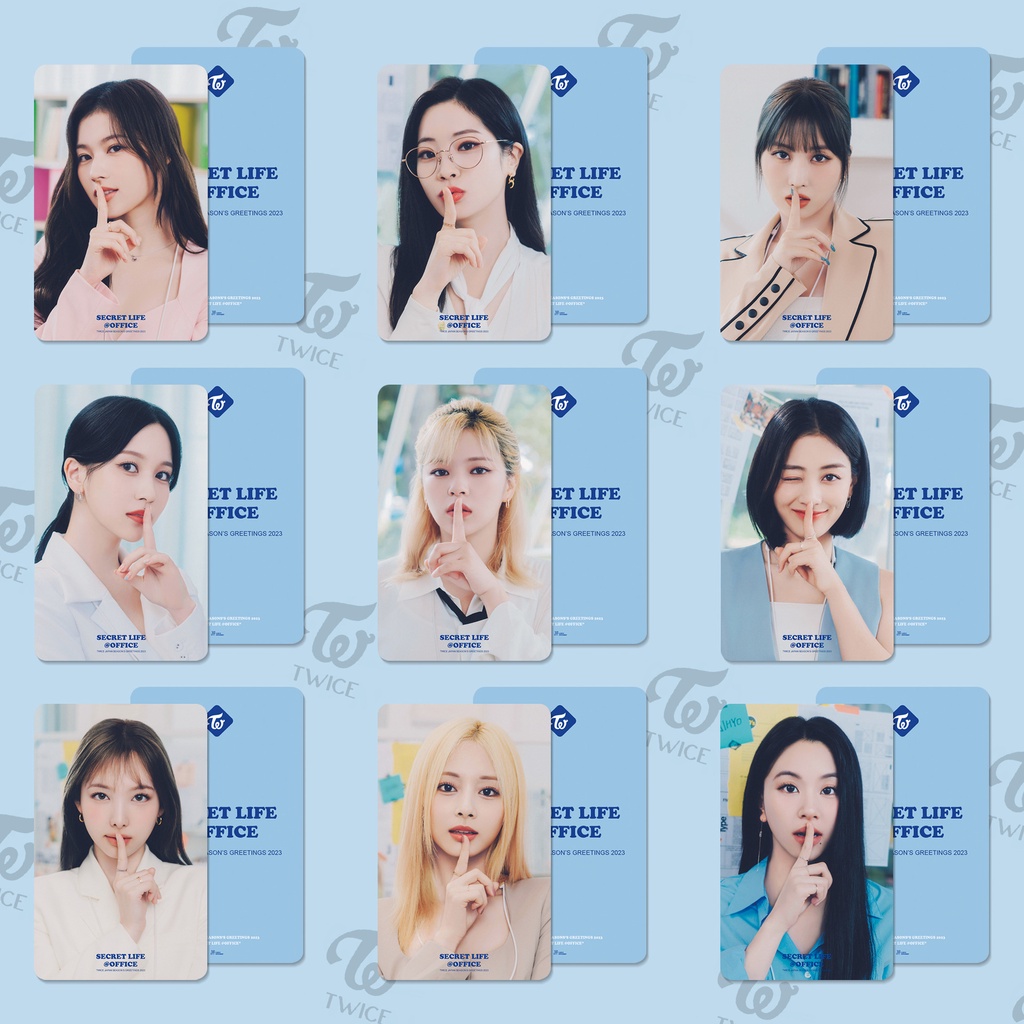 9pcs / set TWICE 2023 SEASON'S GREETING Photocards SANA MINA JEONGYEON CHAEYOUNG Lomo Cards JAPAN SECRET LIFE Kpop Postcards