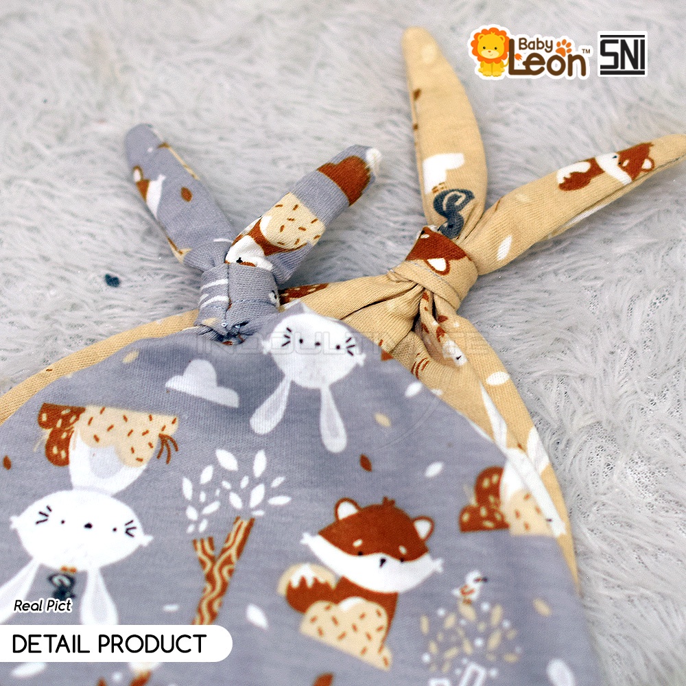 BABY LEON Topi Kuncir Bayi DS-122 Topi Kupluk Bayi Topi Kelinci Bayi Baru lahir