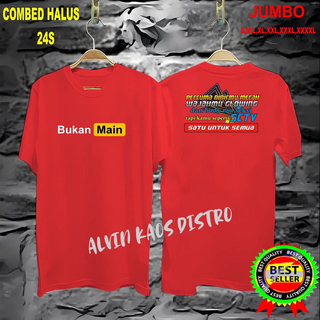 APPS Promo Diskon Kaos DB DTF PERCUMA BIBIR MERAH BOROS Kaos Terlaris Kualitas Terjamin/Kaos Murah /Pakaian Pria pakaian Wanita/Kaos Distro Pria Kaos Promo/Best Seller
