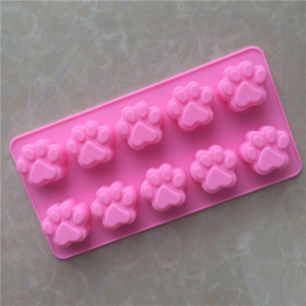 Solighter 2pcs Silikon Alat Kue Kering Dapur Dog Paw Baking