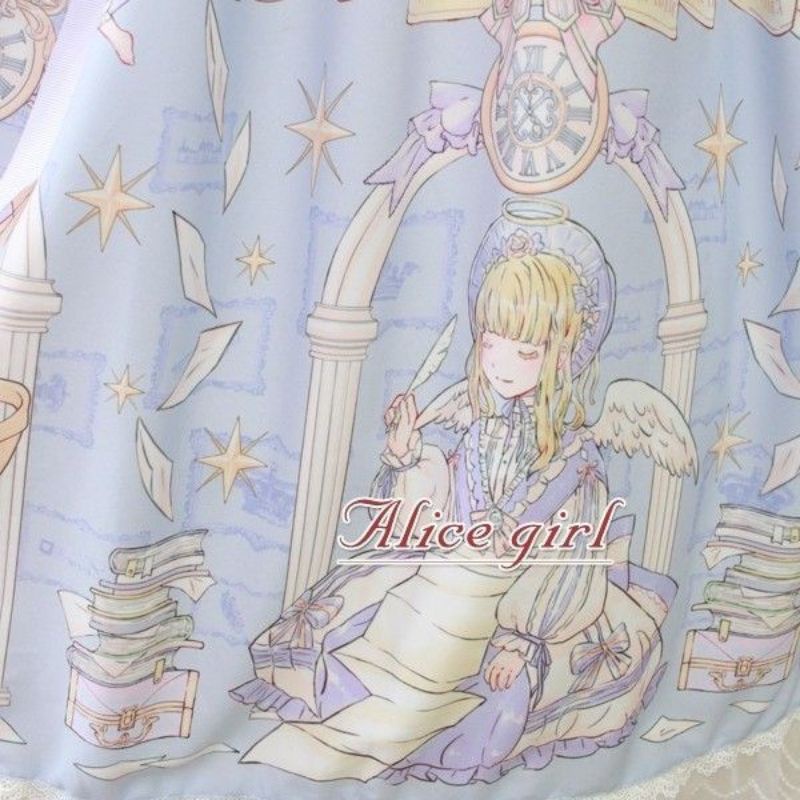 [MikanHiro Store] large size Lolita I original Lolita Angel Bing long-sleeved op dress daily