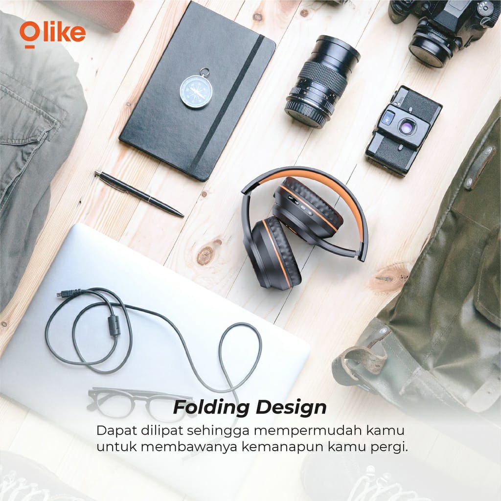 OLIKE Gaming Wireless Headset H1 On-ear With Mic Purebass Headphone