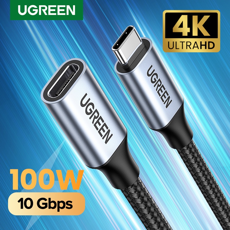 Ugreen Kabel Ekstensi USB C Tipe C Extender Cord USB 3.1 10Gbps Kabel Ekstensi Transfer Data