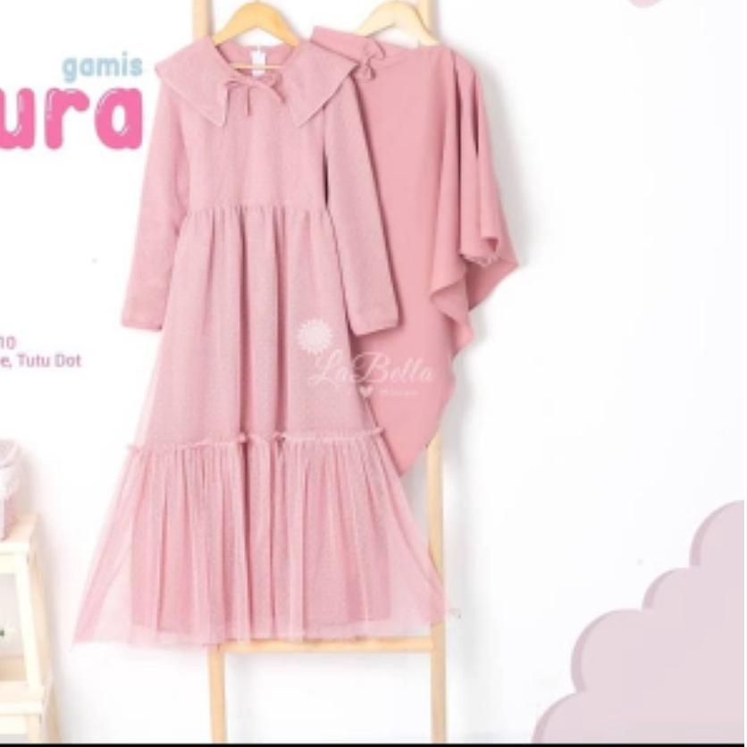 ♞ Gamis anak Haura Syar'i Gamis anak model terbaru Gamis anak kekinian Gamis anak tile Dress anak pe