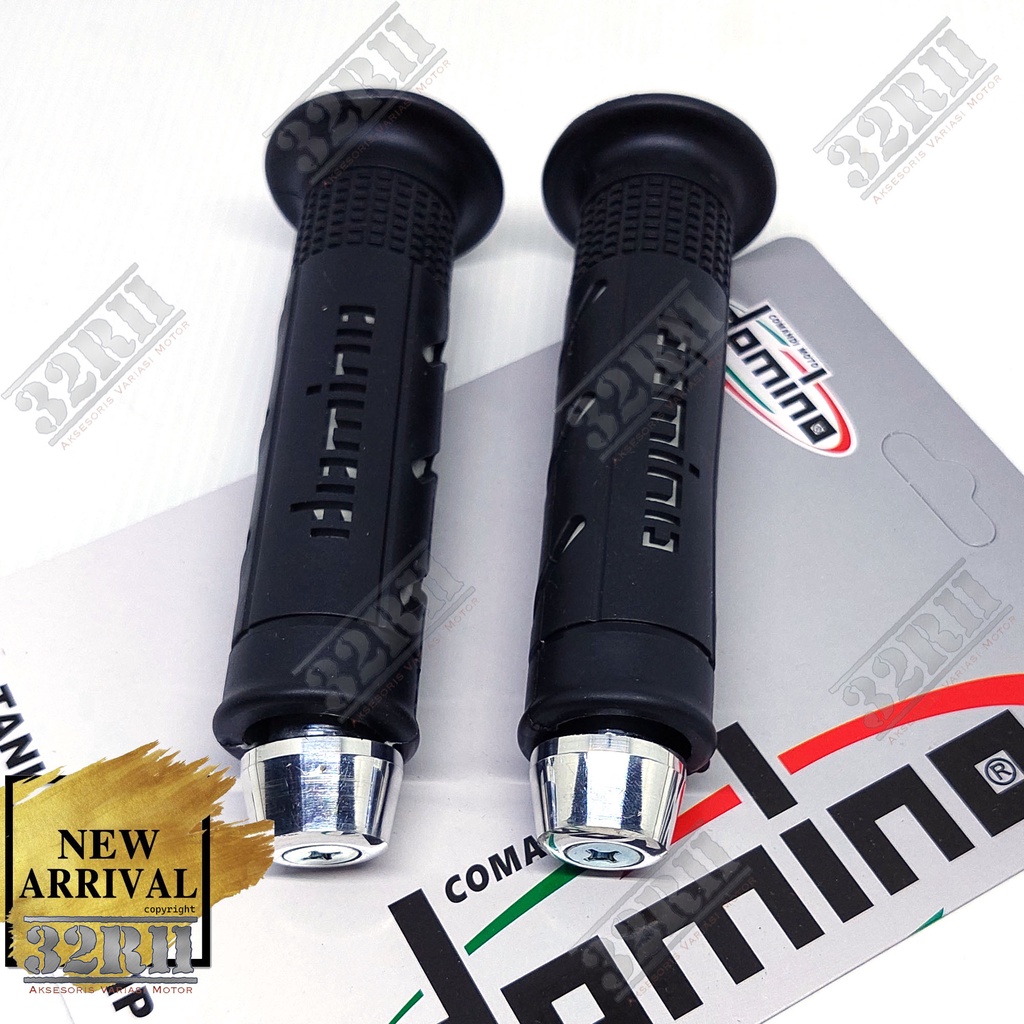 handgrip motor/grip motor variasi model sisik 1set jalu stang crom mini bisa untuk semua motor