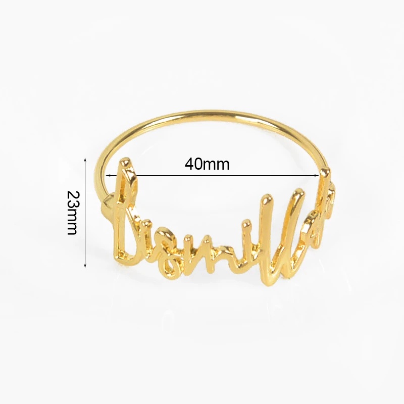 [Harga Grosir] Glaring Bismillah Napkin Ring Huruf Berbentuk Tempat Serbet Premium Metal Gold Berkah Napkin Buckle Dekorasi Makan-Meja Untuk Pesta Pernikahan