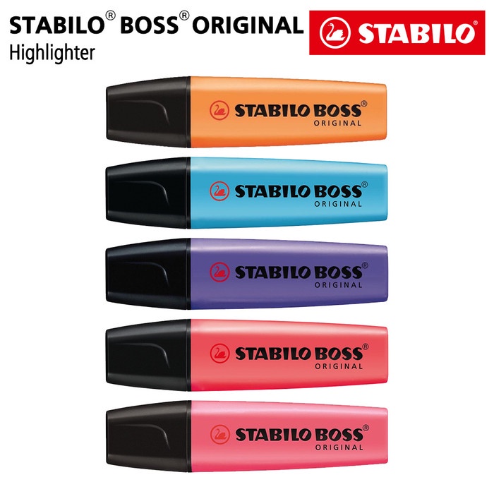 

BISA COD STABILO SET 5 - STABILO BOSS ORIGINAL / Highlighter Marker Murah