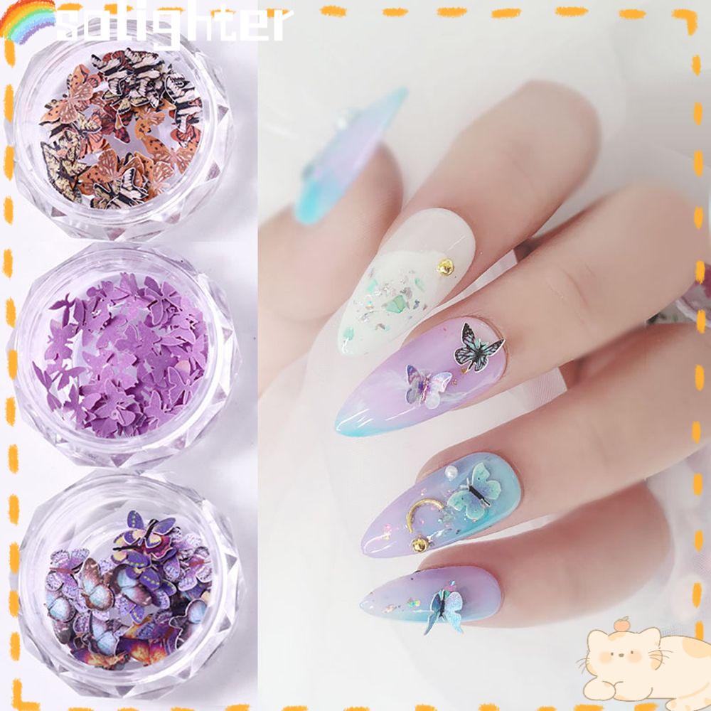 Solighter Nail Sequin DIY Baru Pesona Nail Art Flakes