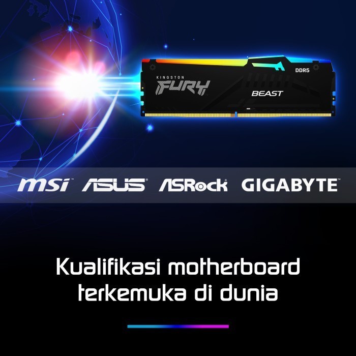 DDR5 32GB KIT PC5200 KINGSTON FURY BEAST RGB