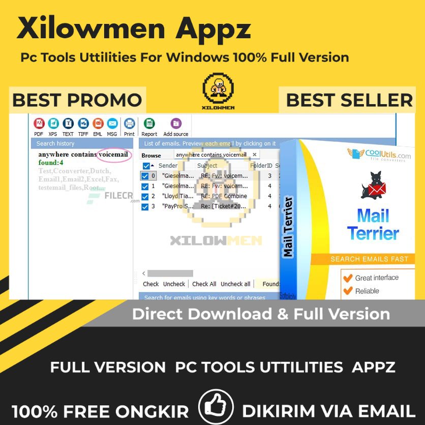 [Full Version] CoolUtils Mail Terrier Pro PC Tools Software Utilities Lifetime Win OS