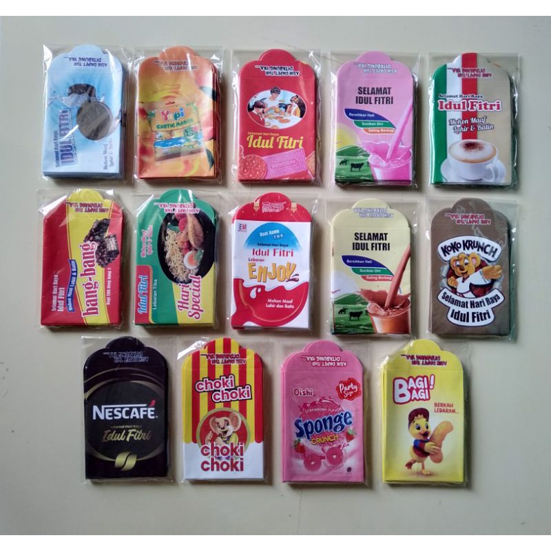 

AMPLOP LEBARAN MEDIUM MOTIF SNACK VIRAL 2023