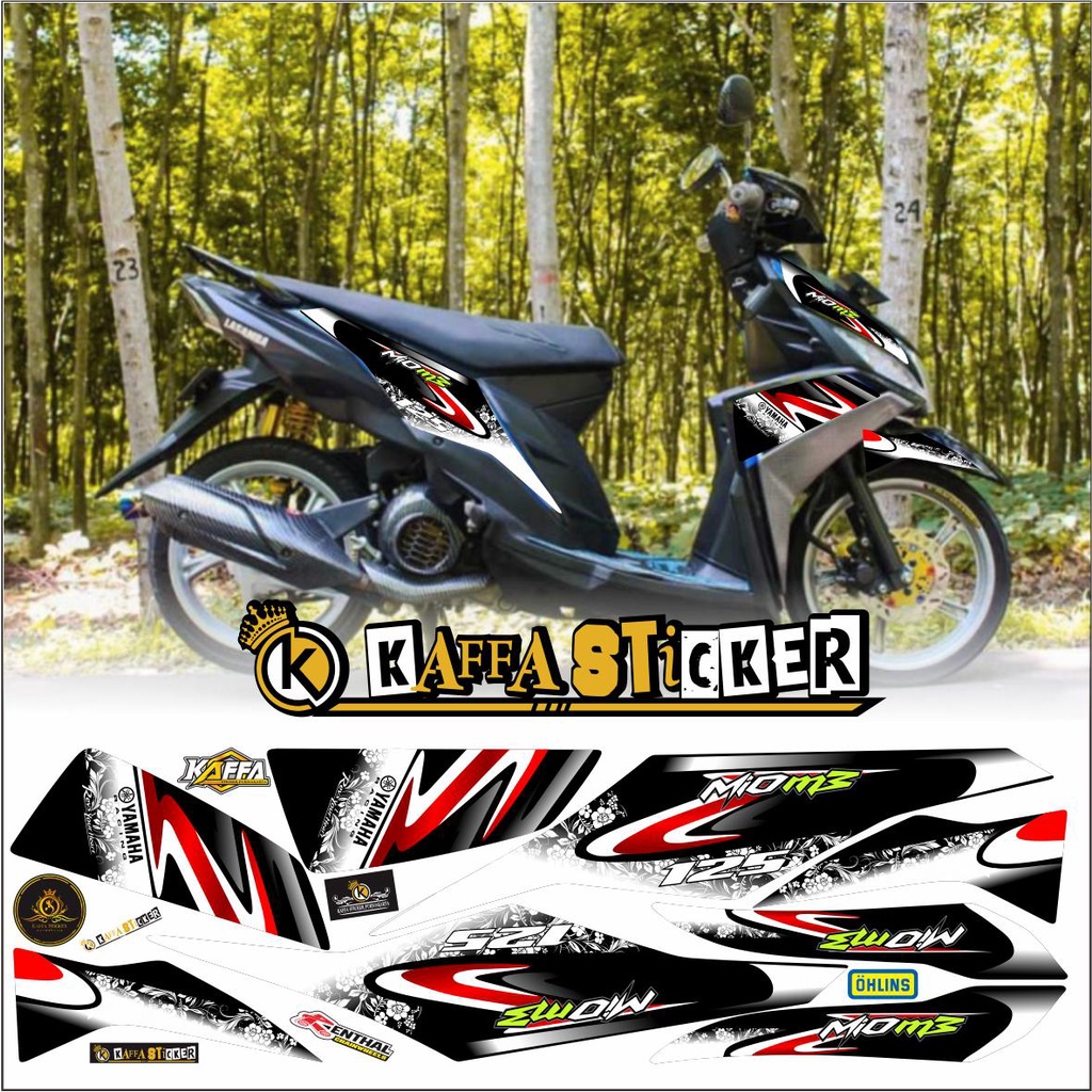 striping MIO M3 - STICKER MIO M3 LIST VARIASI RACING LIST HITAM VARIASI