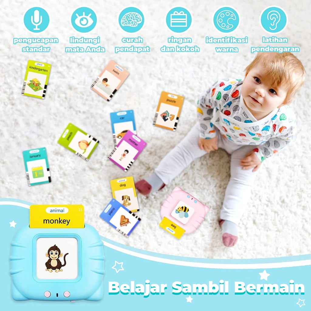 COD Mesin Pendidikan Awal Bayi / Edukasi Early Education Bilingual Device / Anak Mainan Flash Card