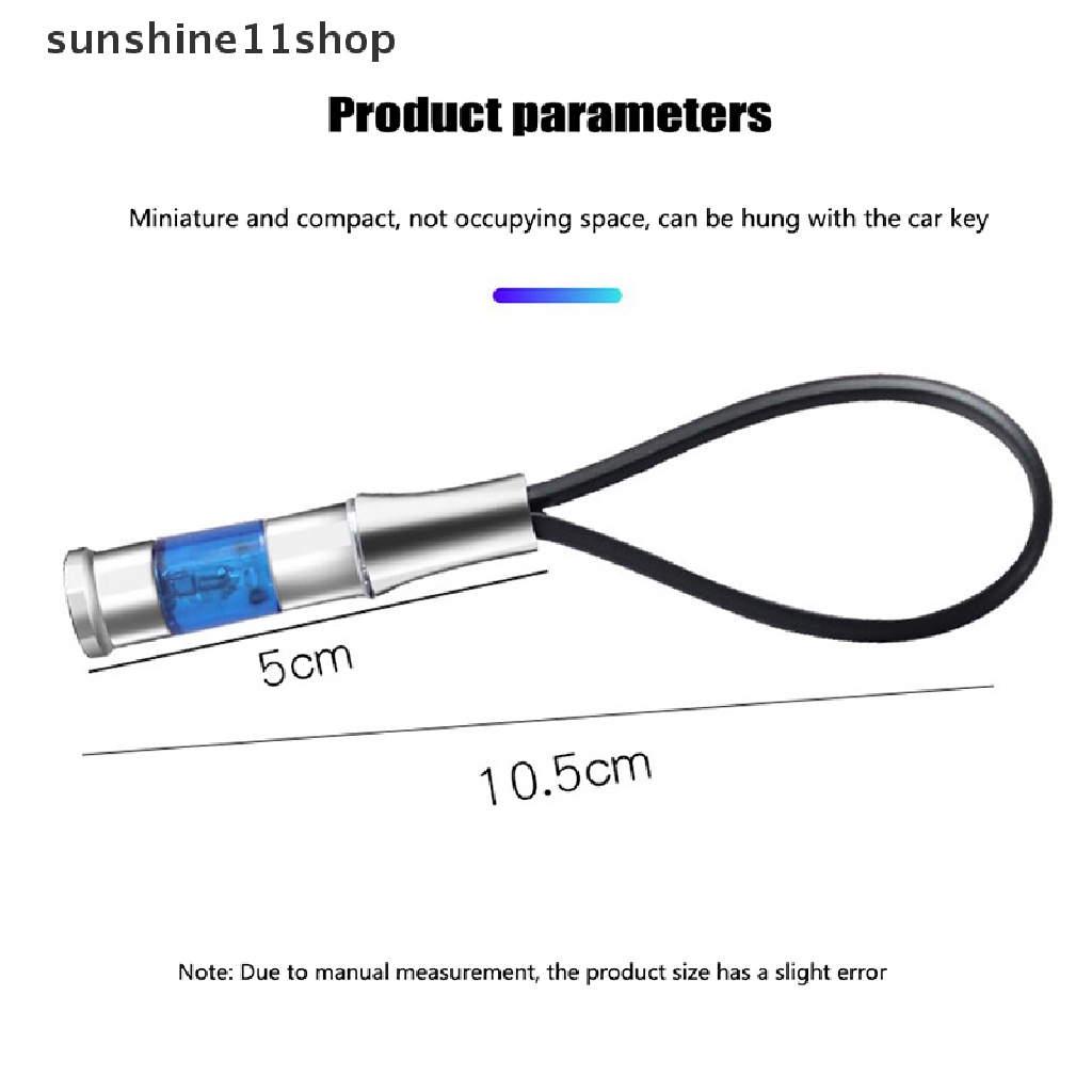 Sho Batang Statis Kecil Electrostatic Discharger Key Ring Tubuh Manusia Statis Eliminator Anti-Statis Glowing Keychain Lampu LED N