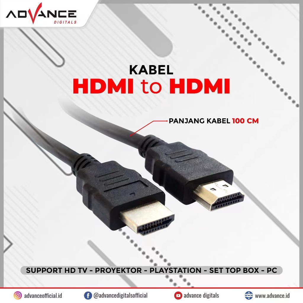 Advance Kabel HDMI Full HD 1080P 1M