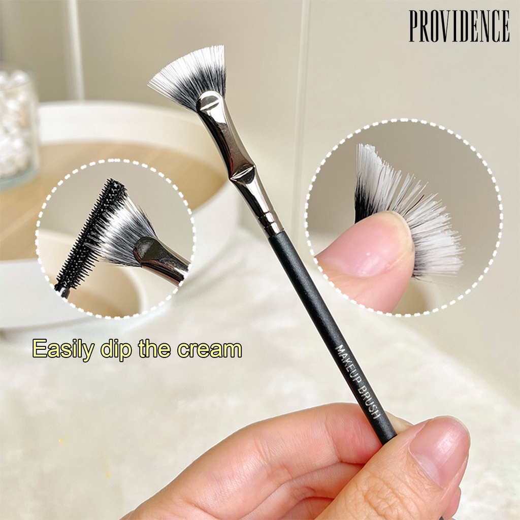 Providence Sikat Bulu Mata Tanpa Penumpahan Mudah Dibersihkan Bulu Lebat Lembut Pengeriting Bulu Mata Kepala Datar Dilipat Berbentuk Kipas Bulu Mata Extension Brush Makeup Tools