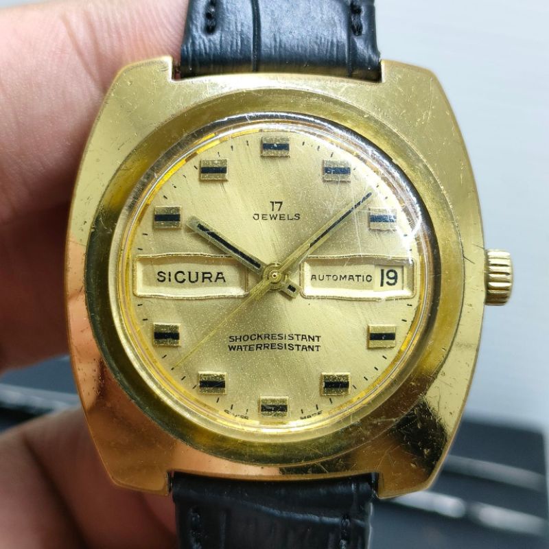 Jam Tangan Kuno Vintage Sicura Automatic Langka