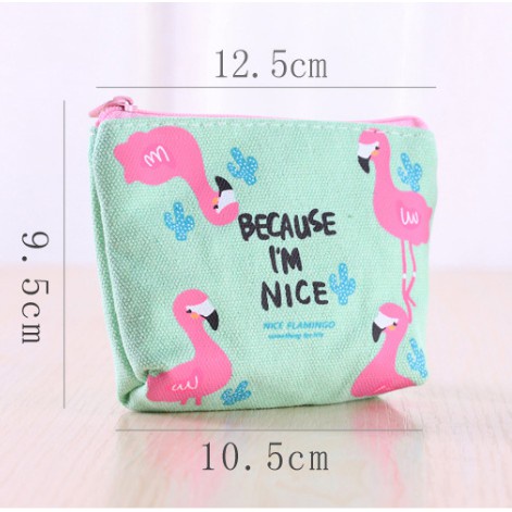 ⭐️𝐈𝐇𝐒 𝟎𝟐𝟑 𝐋𝐚𝐦𝐩𝐮𝐧𝐠⭐️Dompet Koin Wanita Pouch Mini Flamingo Coin Purse