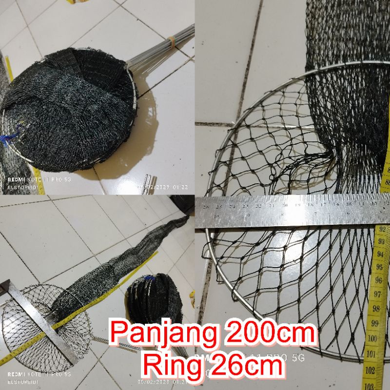 KERAMBA IKAN 200 Cm Kerumbu Koja Tancap Tampar Diameter ring 26cm Tempat ikan