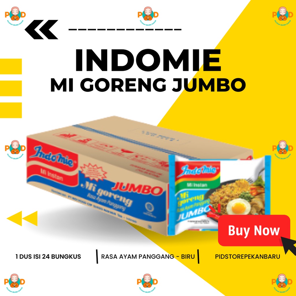 

1 DUS ISI 24 BUNGKUS INDOMIE JUMBO RASA AYAM PANGGANG / 1KARDUS KARTON