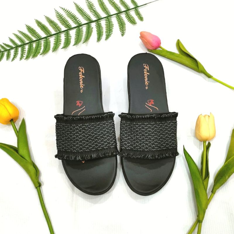 SANDAL WANITA TURKI TERBARU FELONIE DHT 05 TRENDY KEREN KEKINIAN MURAH TINGGI 5CM