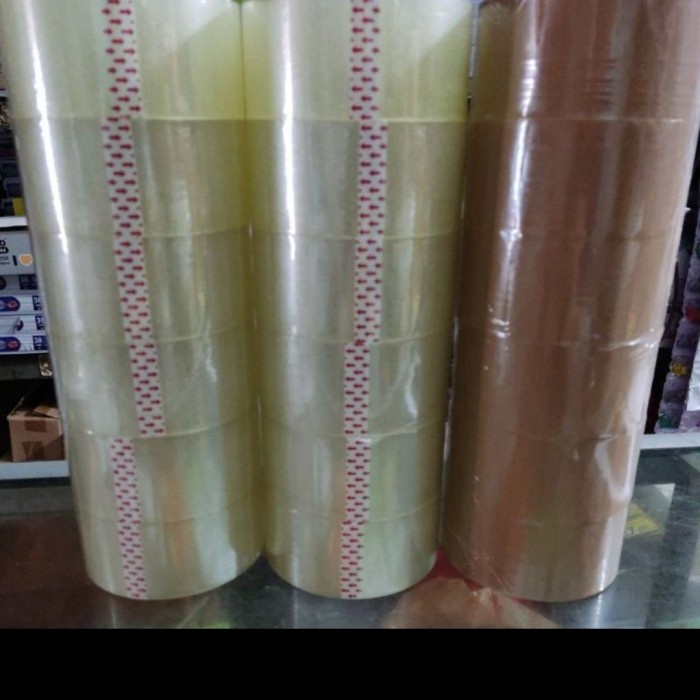 

Terlaris Lakban Bening/Coklat 100 Yard Full Isi 6 Rol